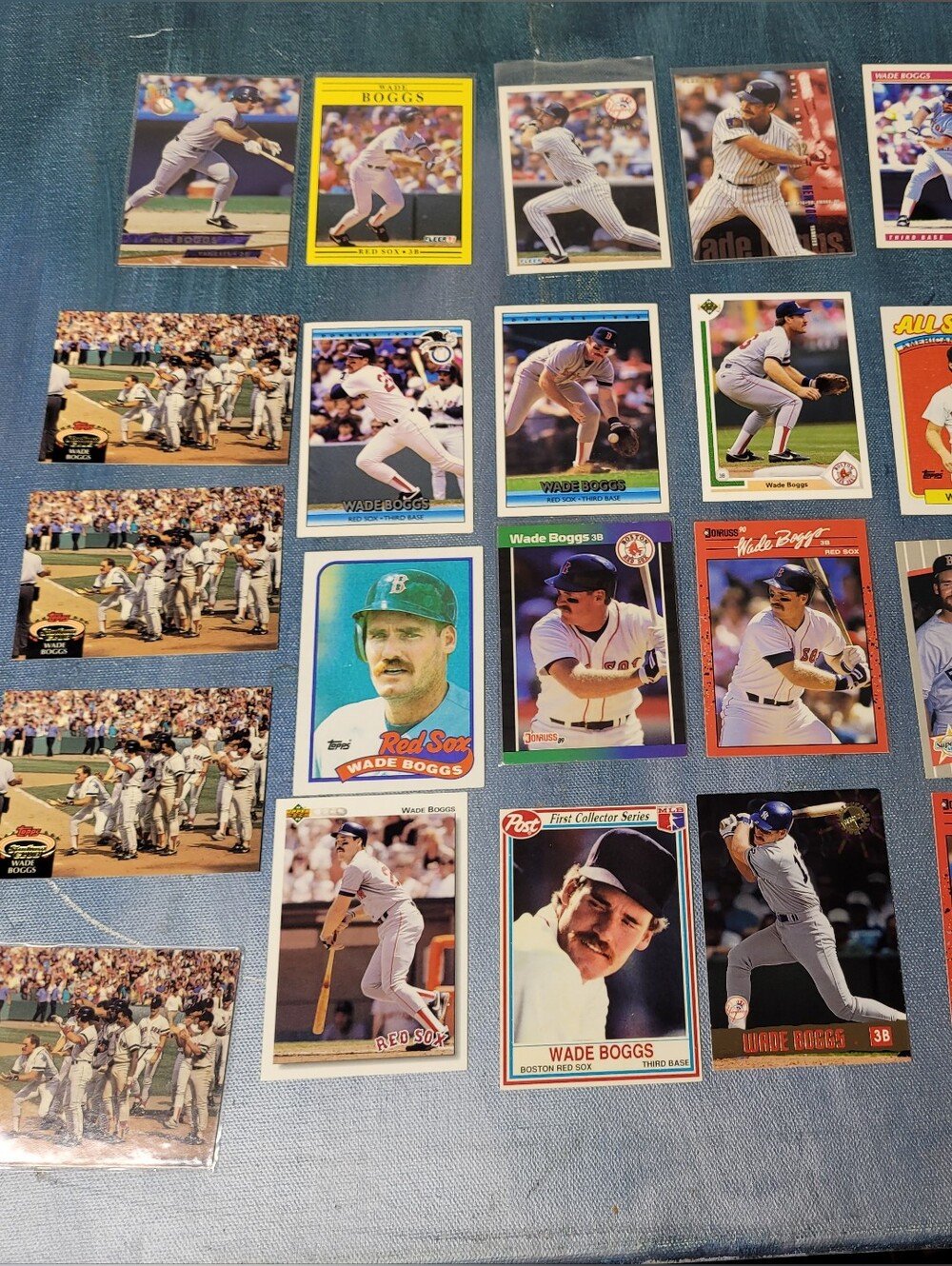 Wade Boggs Baseball Trading Card Lot
